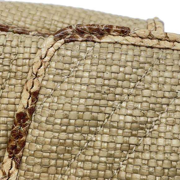 Gucci GG Marmont Raffia Python Chain Shoulder Bag - Picture 10 of 12